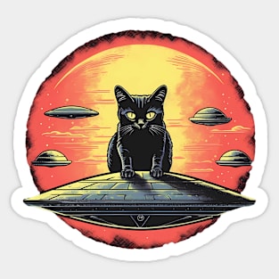 Cat Invasion Sticker